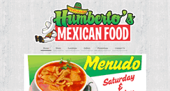 Desktop Screenshot of humbertosmexfood.com