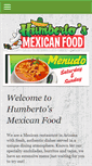 Mobile Screenshot of humbertosmexfood.com